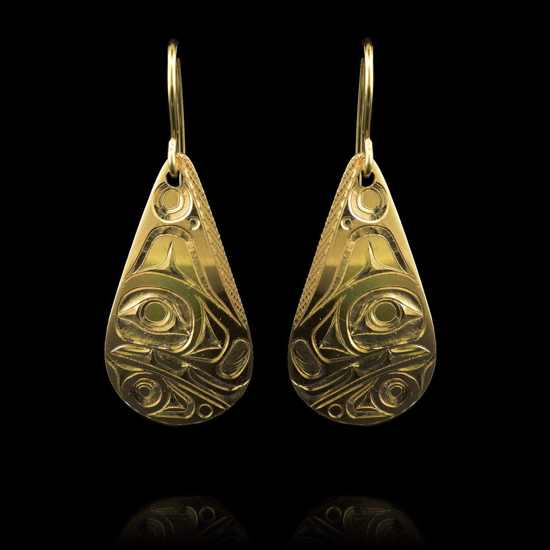 Teardrop 14K Orca Earrings