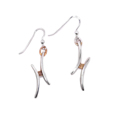 Oxidized Prong Earrings - Artina's Jewellery