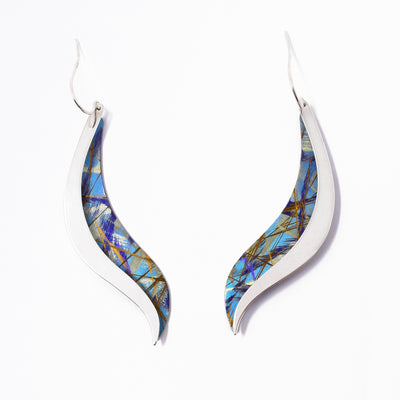 Turquoise Titanium Framing Earrings
