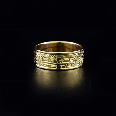 5/16" 14K Gold Bear Ring