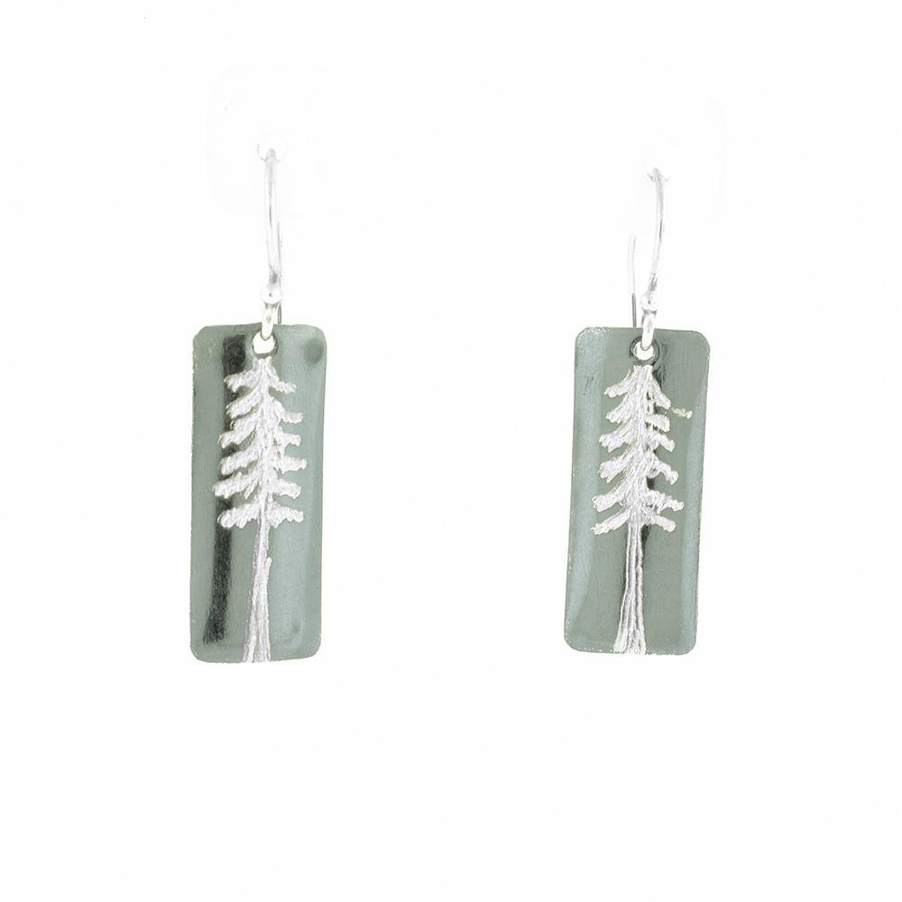 Sterling Silver Coastal Conifer Earrings