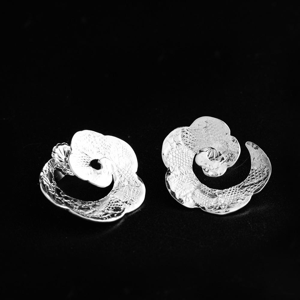 Sterling Silver Rose Studs