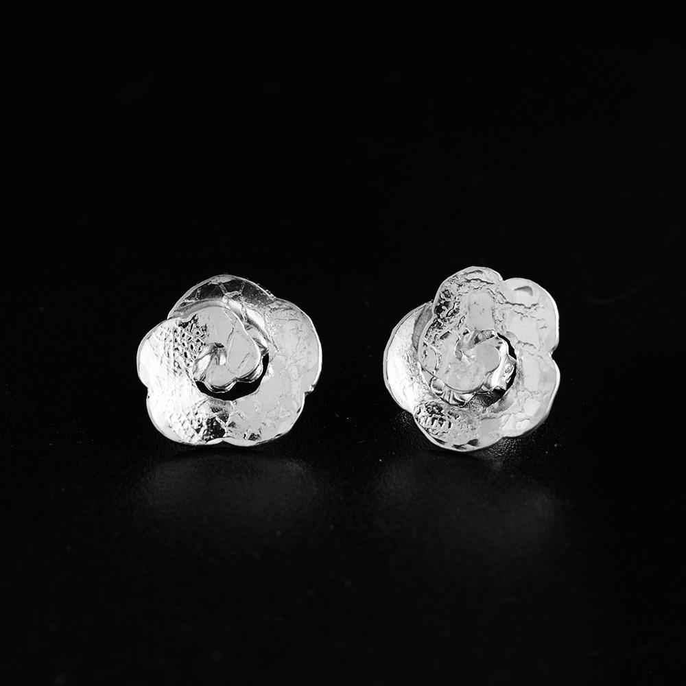 Sterling Silver Rossette Studs