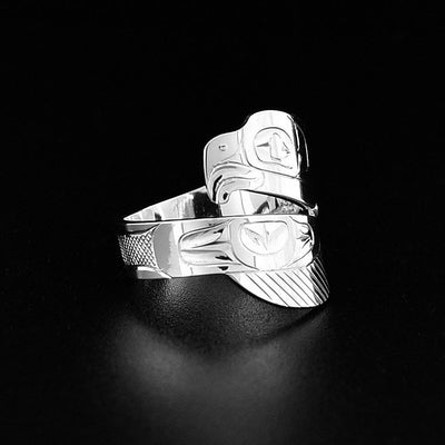 Silver Eagle Wrap Ring