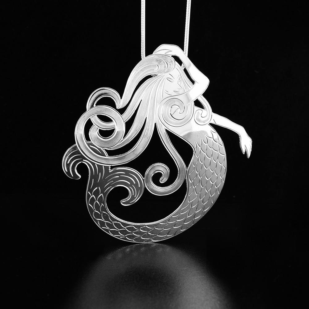 Sterling Silver Mermaid Pendant