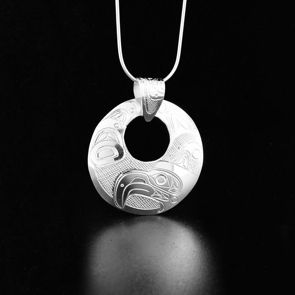 Round Cut-Out Thunderbird Pendant