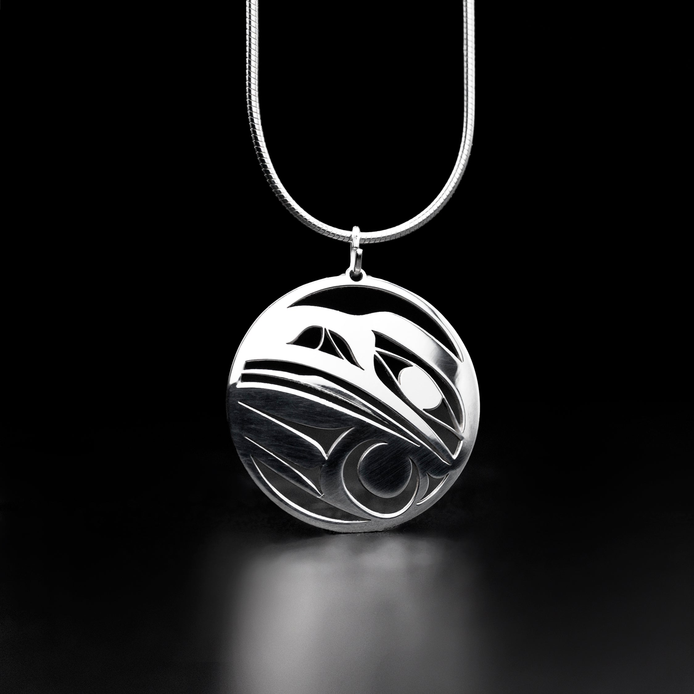 Mini Round Silver Raven Pendant Artina s Jewellery mini-round-silver-raven-pendant-artina-s-jewellery