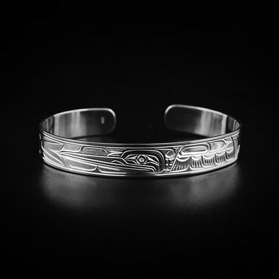 Sterling Silver 3/8" Hummingbird Bracelet