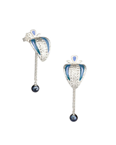 Blue Pearl Argot Earrings