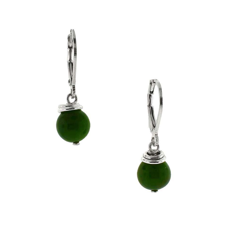 BC Jade Ball Earrings
