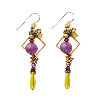 Mystic Dangle Earrings hand crafted by artist Honica.