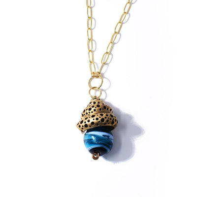 Bronze Coastal Snail Necklace