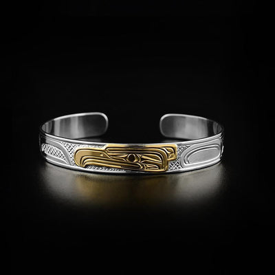 3/8” Silver and Gold Eagle Bracelet