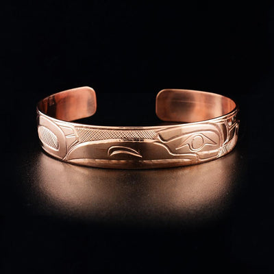 1/2" Large Copper Thunderbird Bracelet