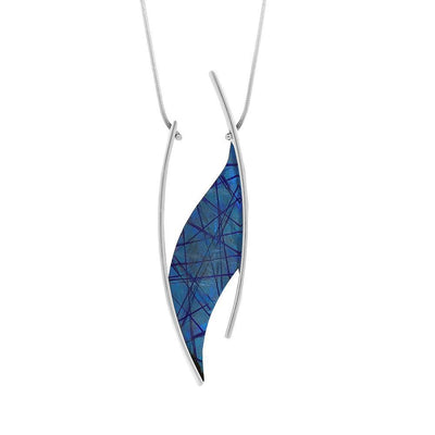 Blue Titanium Necklace