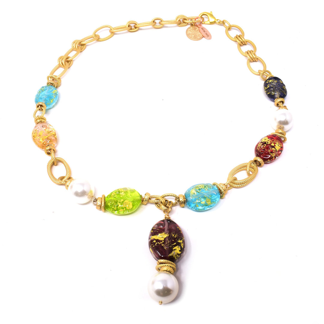 Fiori Necklace hand-crafted by artist Wendy Pierson