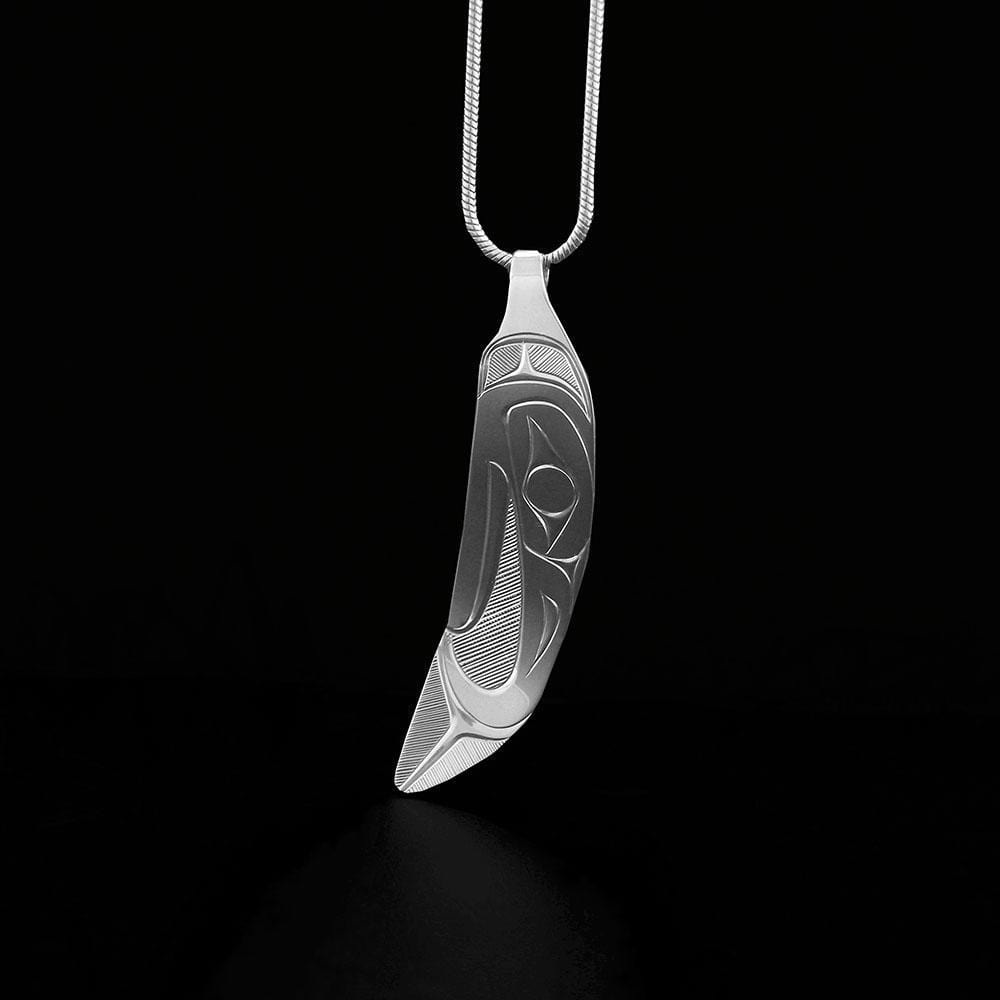 Silver Eagle Feather Pendant