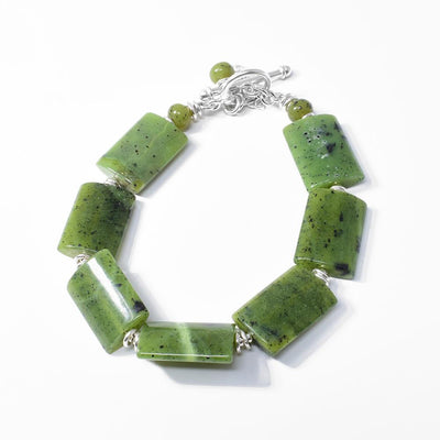 Jade Rectangles Bracelet by artist Karley Smith.