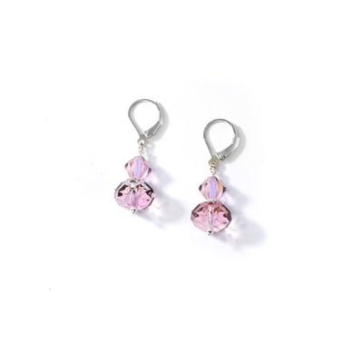 Soft Pinks Swarovski Crystal Earrings