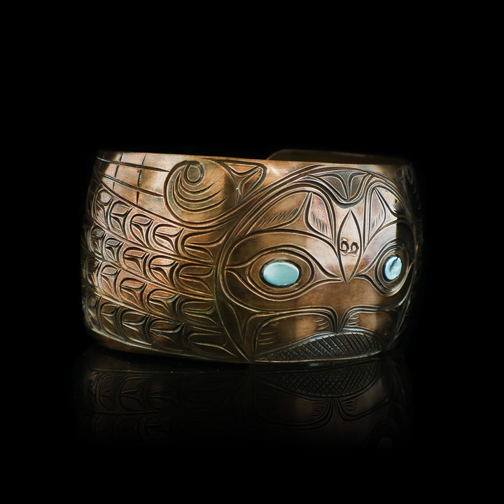 1.5" Copper Owl Bracelet