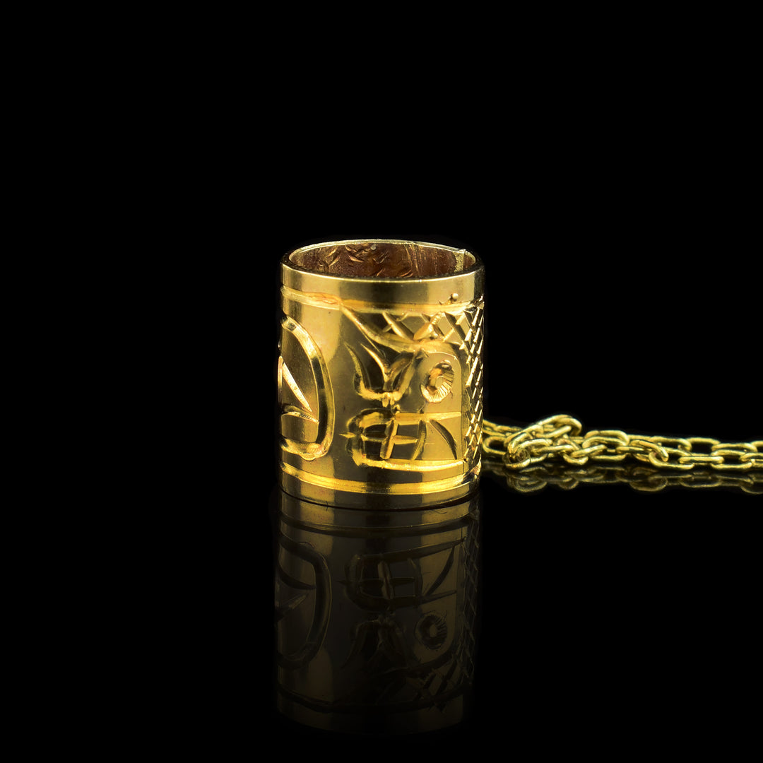 10K Gold Bear Spirit Bead