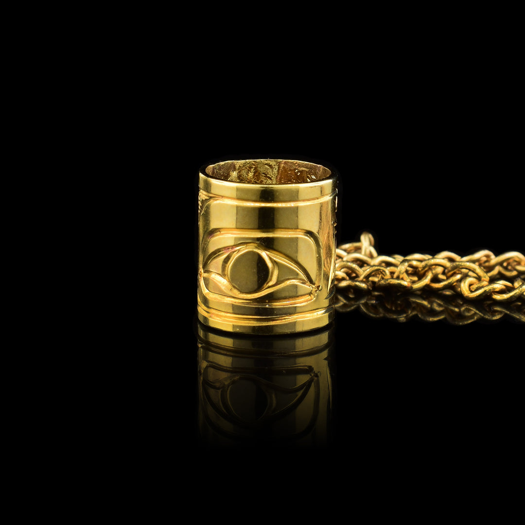 10K Gold Thunderbird Spirit Bead