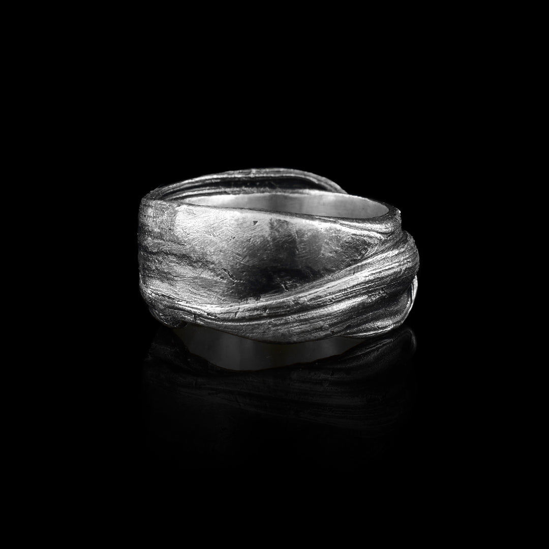 Mitsuro Sterling Silver Chunky Band Ring