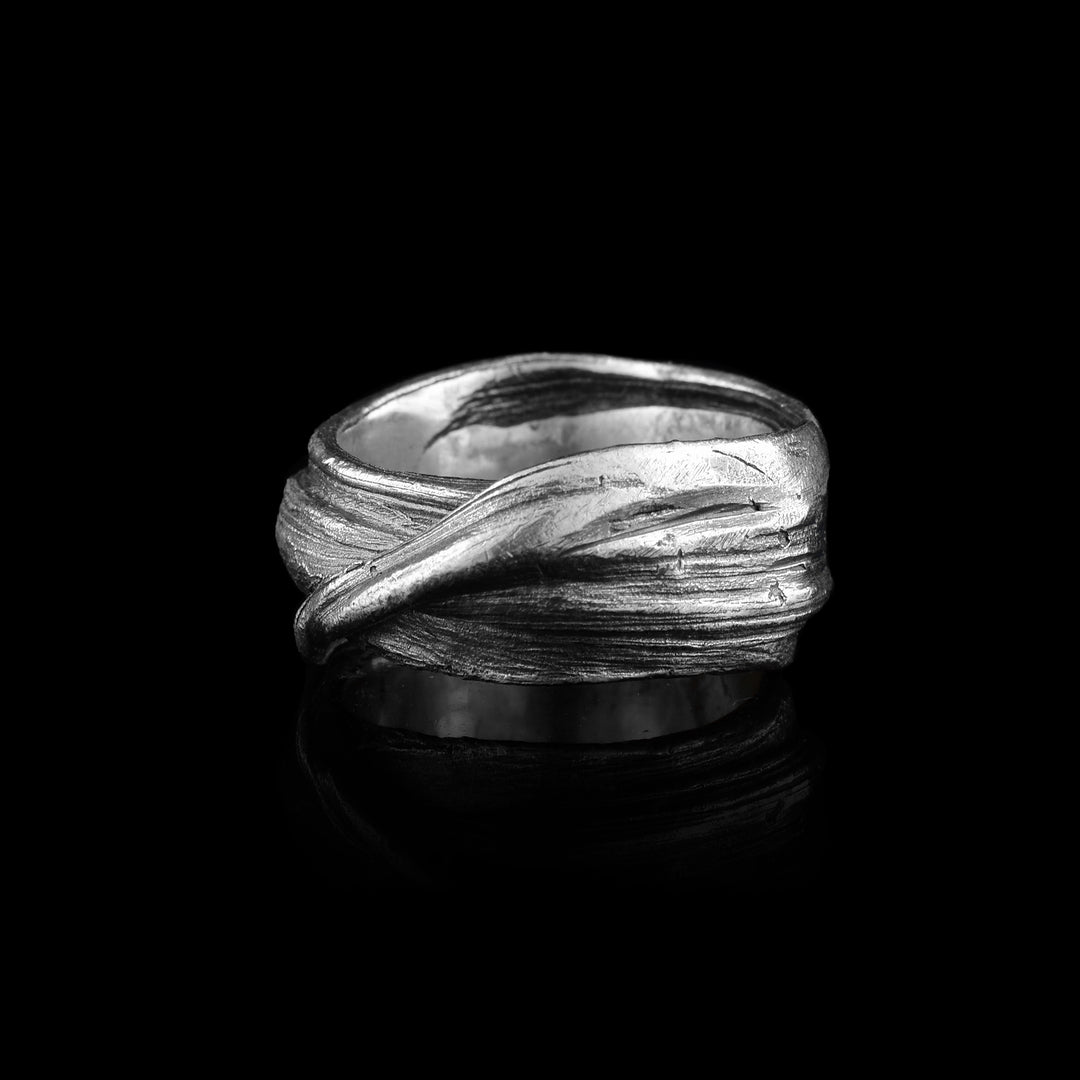 Mitsuro Sterling Silver Chunky Band Ring
