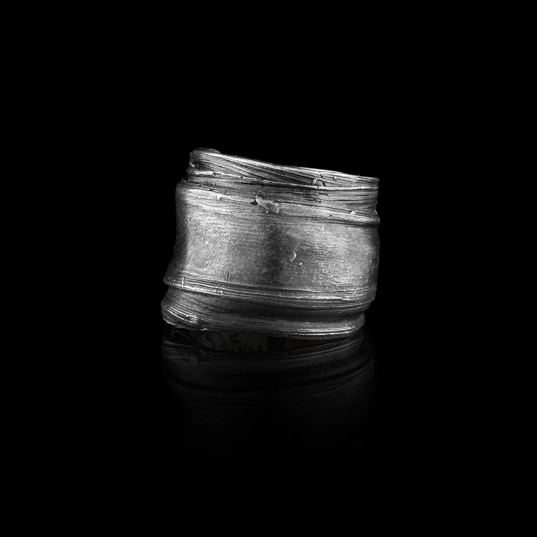 Mitsuro Small Thick Silver Rings - Artina's Jewellery