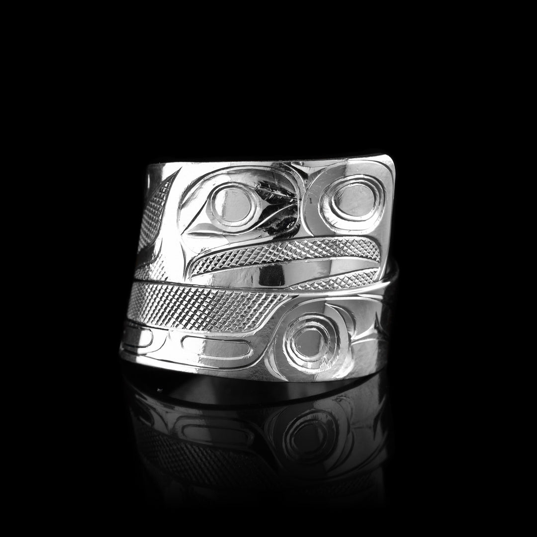 Wrap Around 3/8" Sterling Silver Eagle Ring - Artina's Jewellery