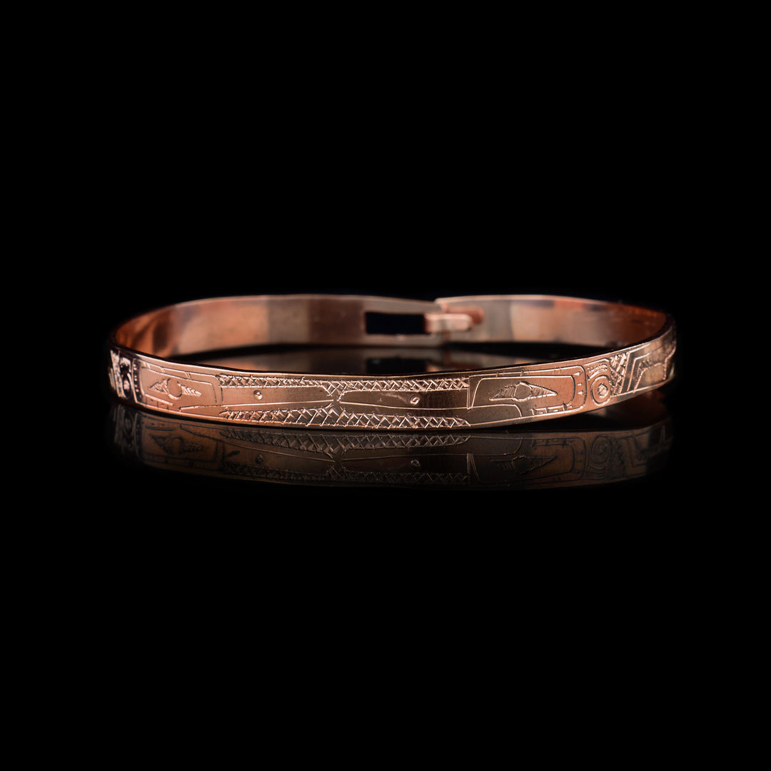 1/4" Double Copper Hummingbird Bracelet