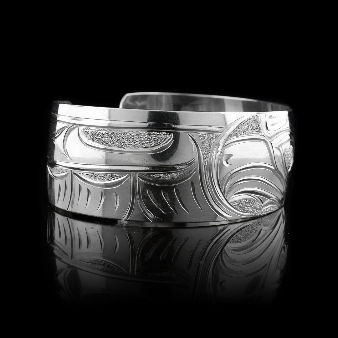 Sterling Silver 1" Eagle Cuff Bracelet