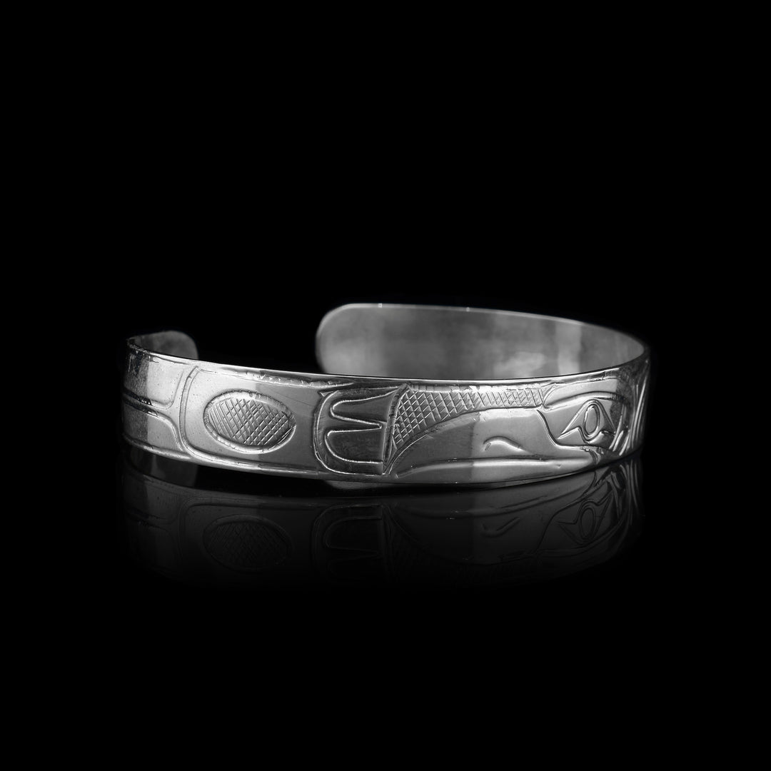 7/16" Raven Sterling Silver Bracelet