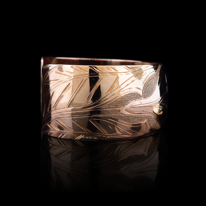 1" Copper Hummingbird Cuff Bracelet