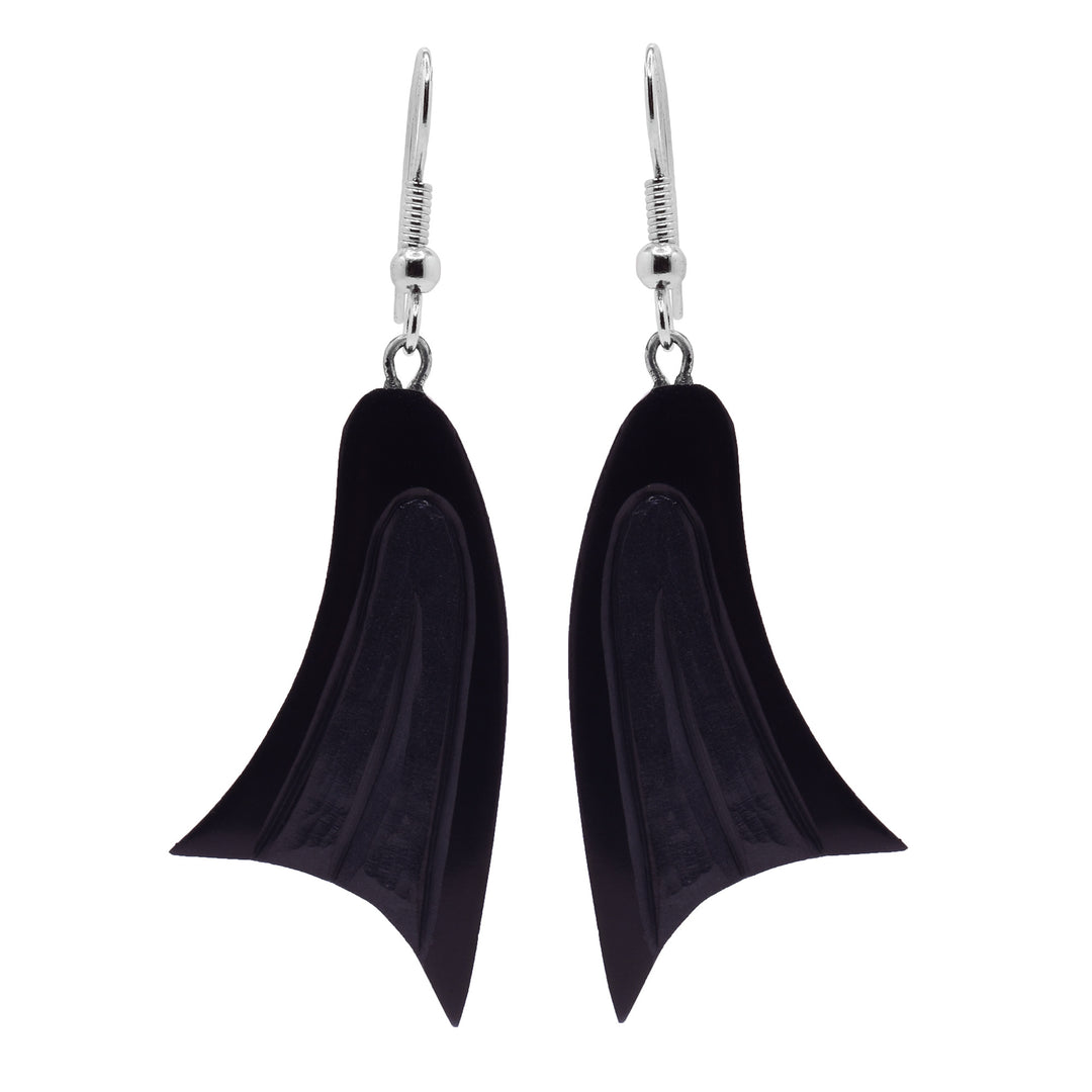 Argillite Dorsal Fin Whale Earrings - Artina's Jewellery
