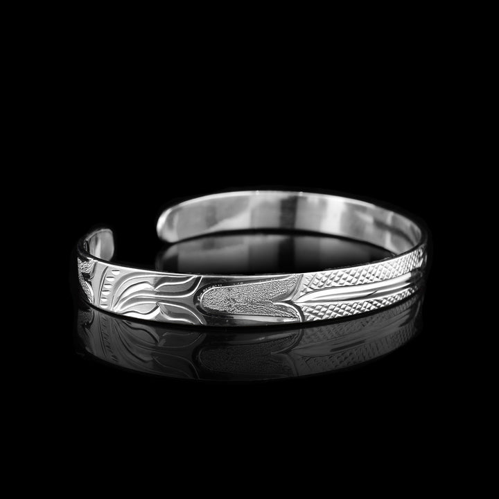 Small Hummingbird Silver Cuff - Artina's Jewellery