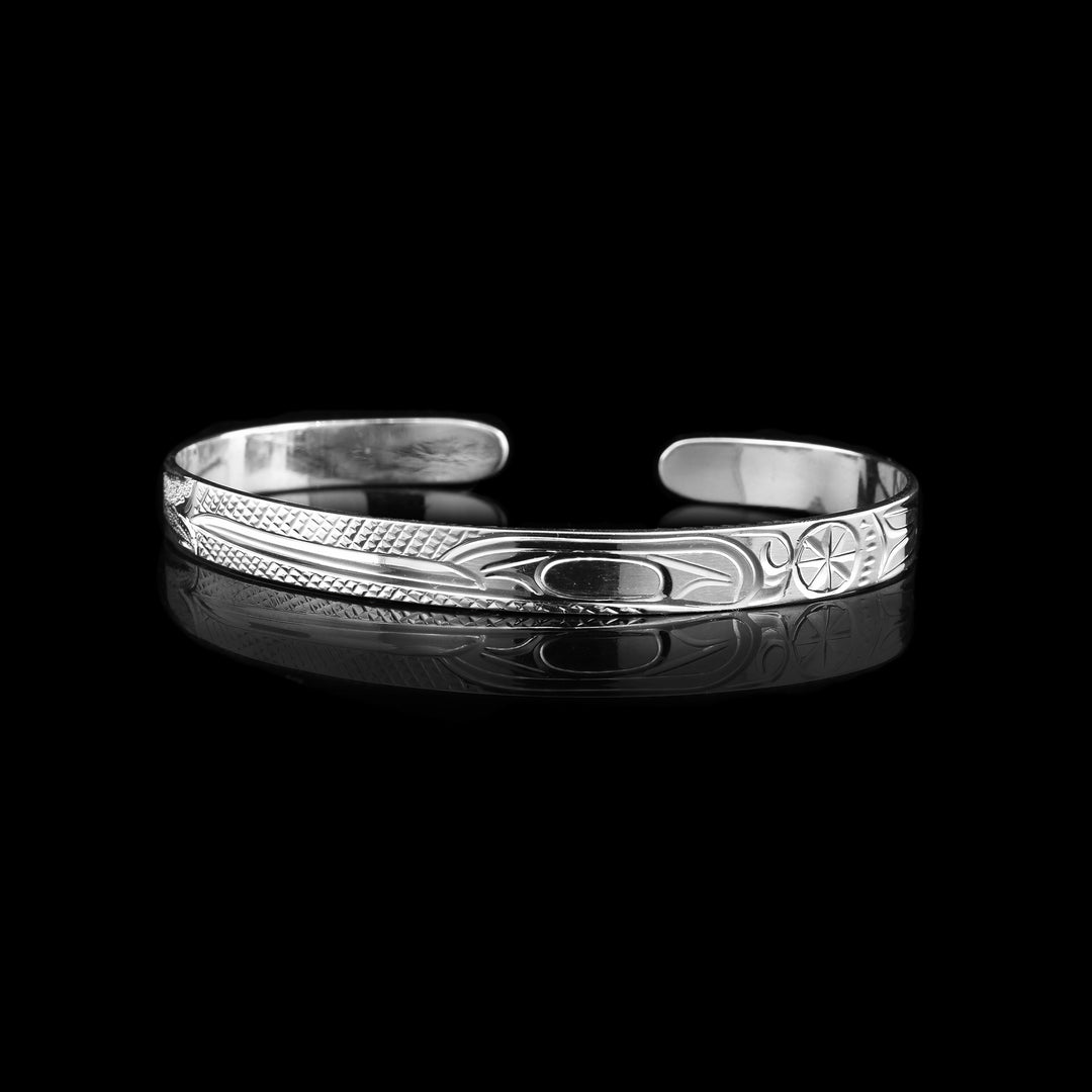 Small Hummingbird Silver Cuff - Artina's Jewellery