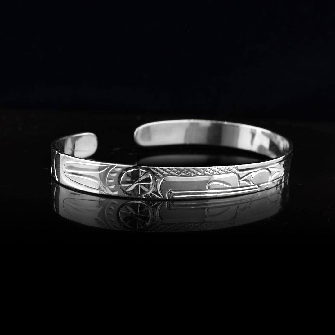 Small Silver Eagle Cuff Bracelet - Artina's Jewellery