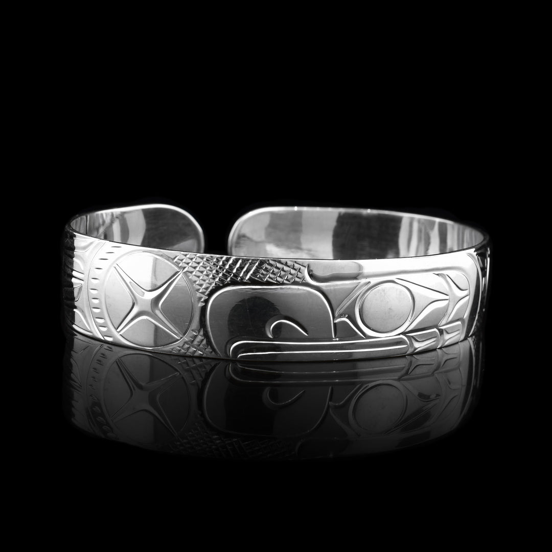 1/2" Sterling Silver Eagle Cuff Bracelet - Artina's Jewellery