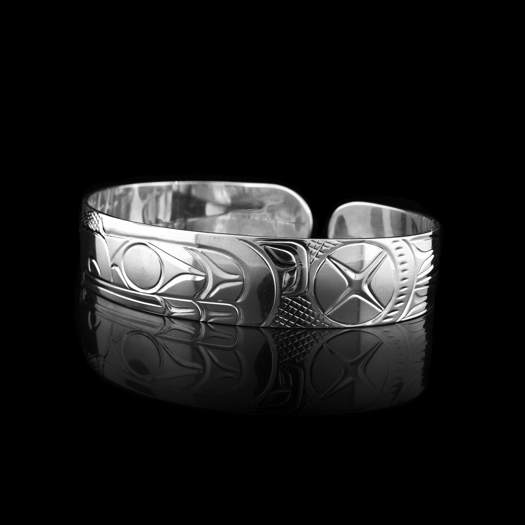 1/2" Sterling Silver Eagle Cuff Bracelet - Artina's Jewellery