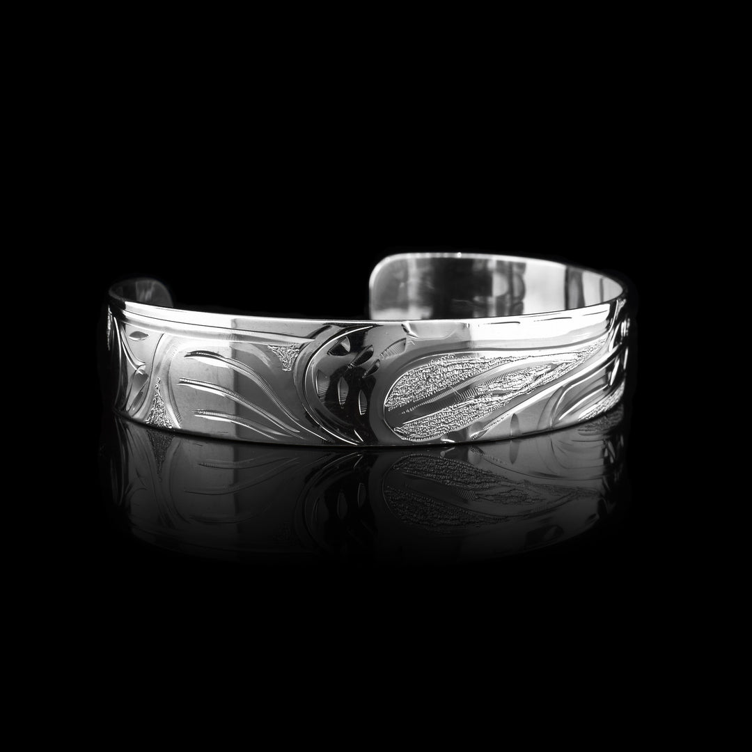 1/2" Sterling Silver Bear Cuff