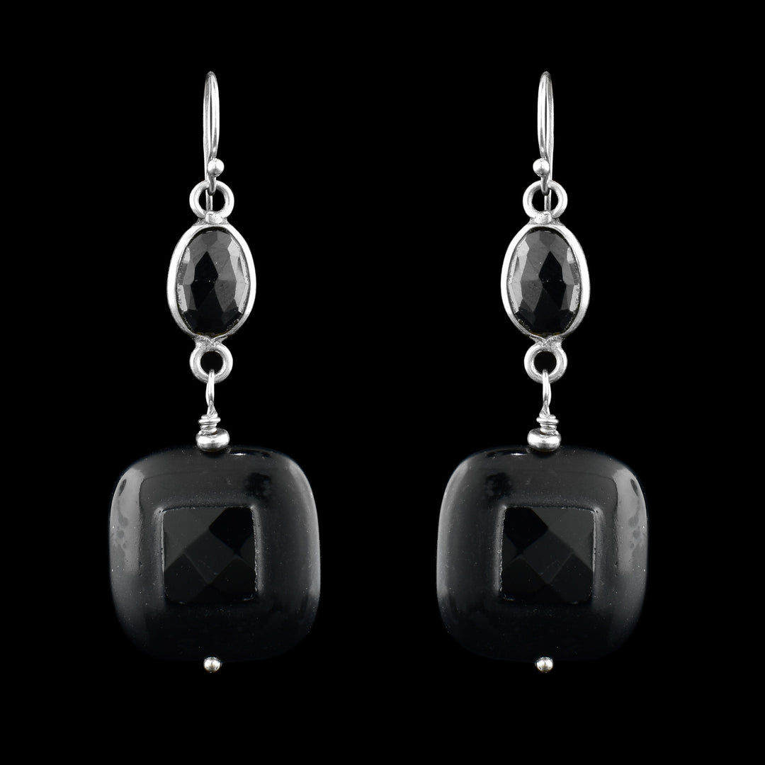 Sterling Silver & Black Onyx Earrings - Artina's Jewellery