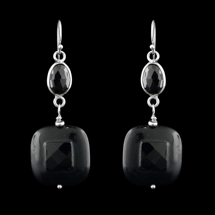 Sterling Silver & Black Onyx Earrings - Artina's Jewellery