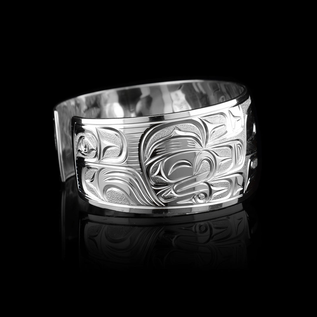 1" Sterling Silver Raven Bracelet - Artina's Jewellery