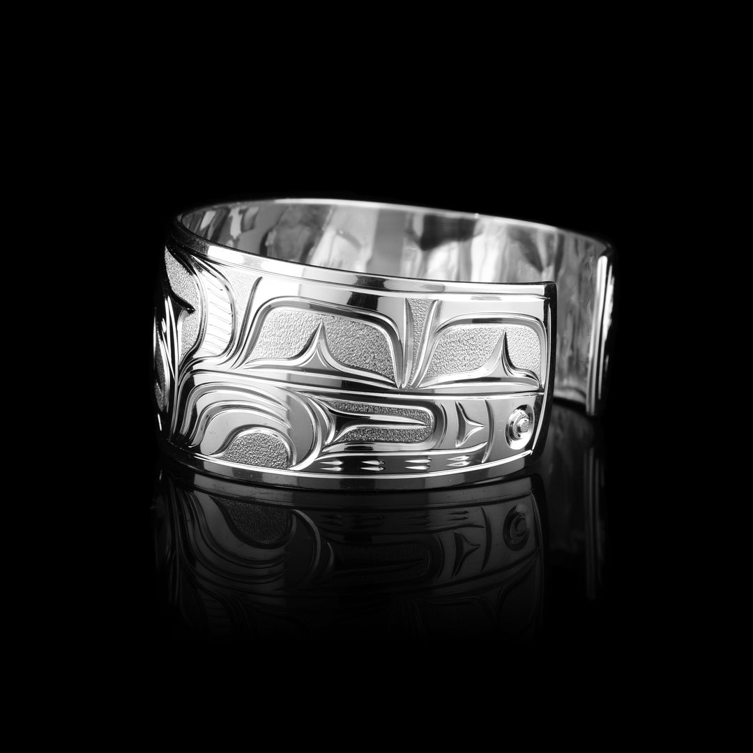 1" Sterling Silver Raven Bracelet - Artina's Jewellery