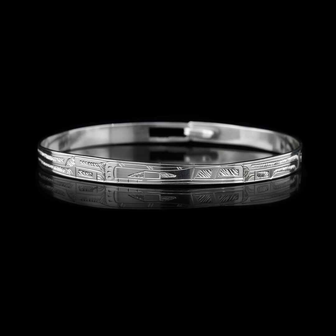 3/16" Sterling Silver Wolf Clasp Bracelet
