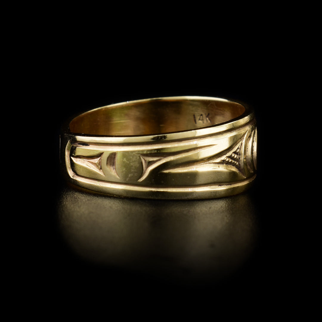 14K Gold Salmon 5/16" Ring - Artina's Jewellery