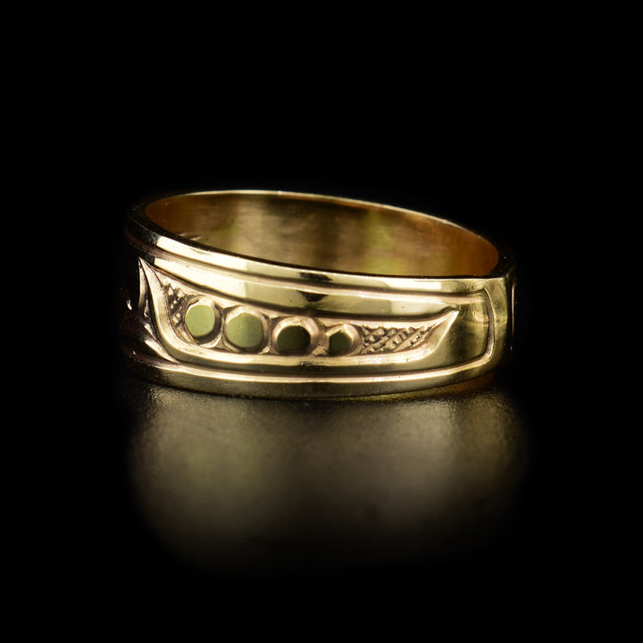 14K Gold Salmon 5/16" Ring - Artina's Jewellery