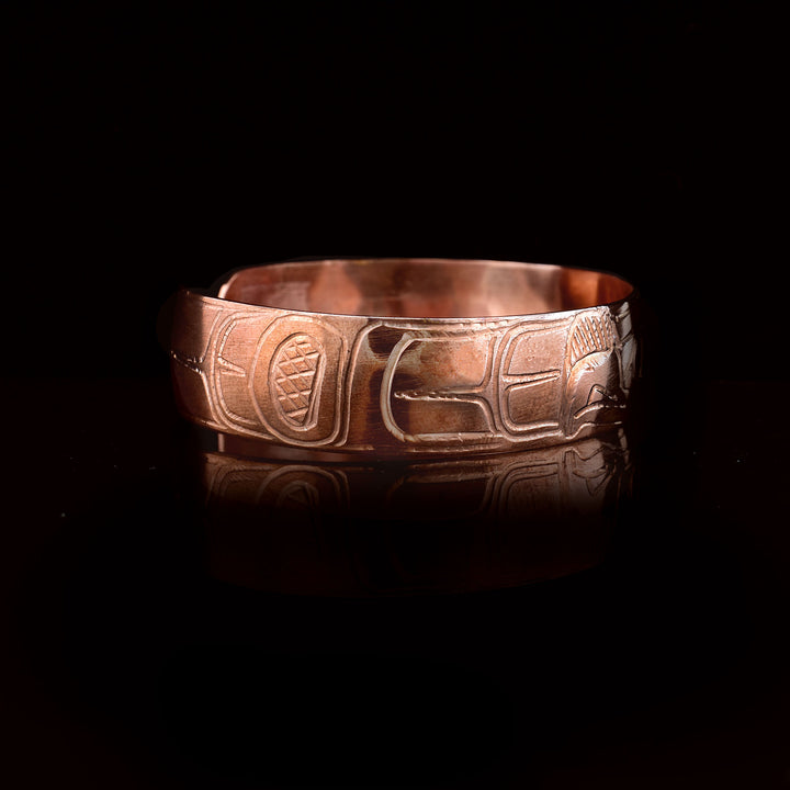 1/2" Copper Thunderbird Cuff Bracelet