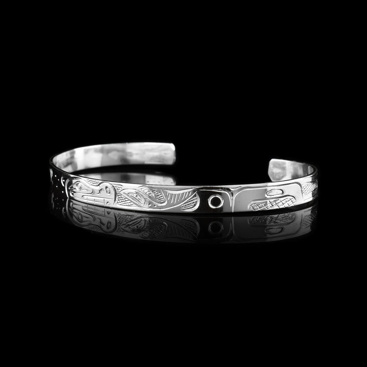 Bear and Salmon Cuff Bracelet - Artina's Jewellery